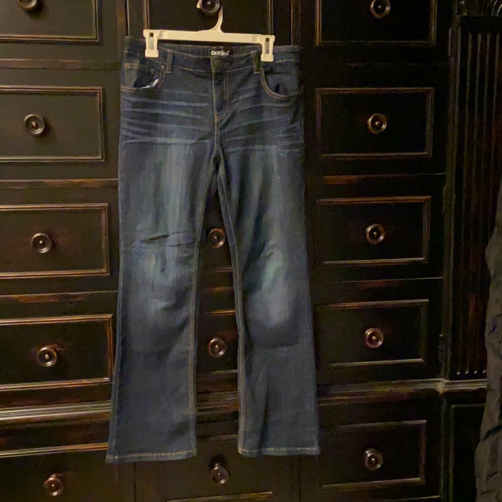 Dark wash bootcut jeans for girls size 16
